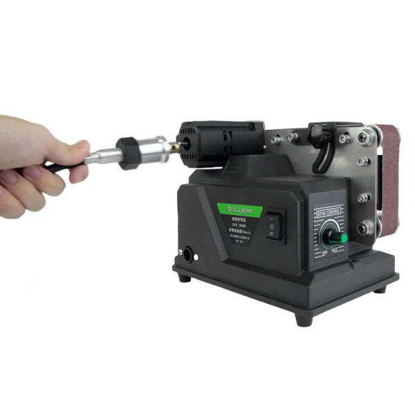 Allsome Mini Belt Sander, 180W Electric Sander with 10pcs 533*30mm Sanding Belts, Suitable for Makita 18V battery