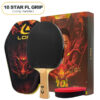 9d3f87db3ea1f38d LOKI DRAGON Series Table Tennis Racket Professional Offensive Ping Pong Racket Paddle Bat 5 Wood 2 Carbon 6/7/8/9/10 Stars