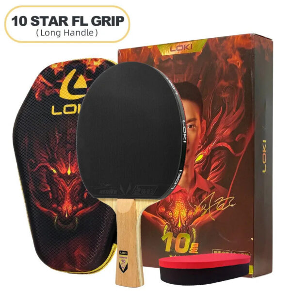 9d3f87db3ea1f38d LOKI DRAGON Series Table Tennis Racket Professional Offensive Ping Pong Racket Paddle Bat 5 Wood 2 Carbon 6/7/8/9/10 Stars