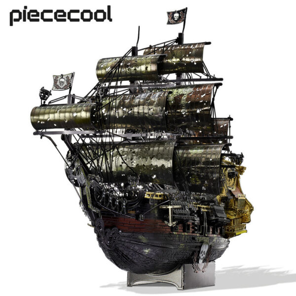 9d496c7e91383fc2 Piececool 3D Metal Puzzle The Queen Anne's Revenge Jigsaw Pirate Ship DIY Model for Teens Brain Teaser