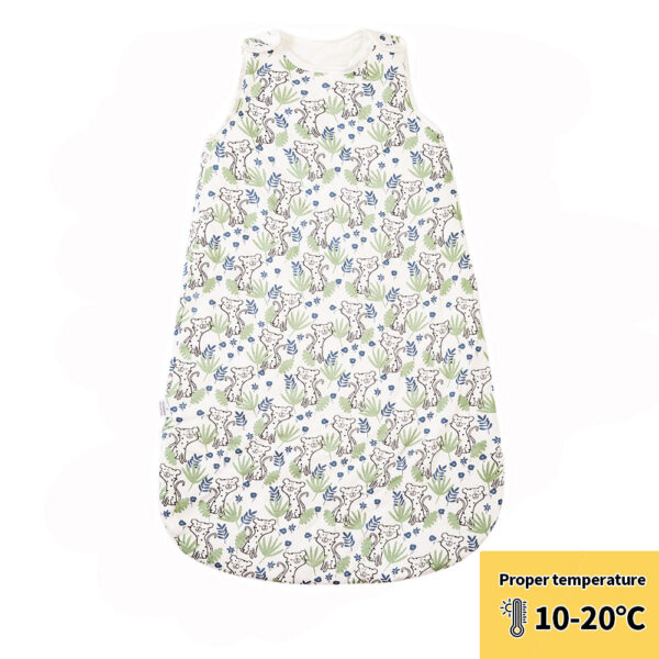 Elinfant Sleeveless Soft Newborn Baby Sleeping Bag Bamboo Cotton Warm Wearable Blanket Winter Print Vest Sleep Sack