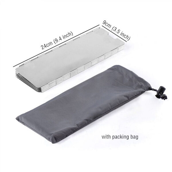 9d808089b61662ee Ultralight Outdoor 10 Plates Shield Camping Stoves Windshield Foldable Gas Cookers Wind Deflectors Stove