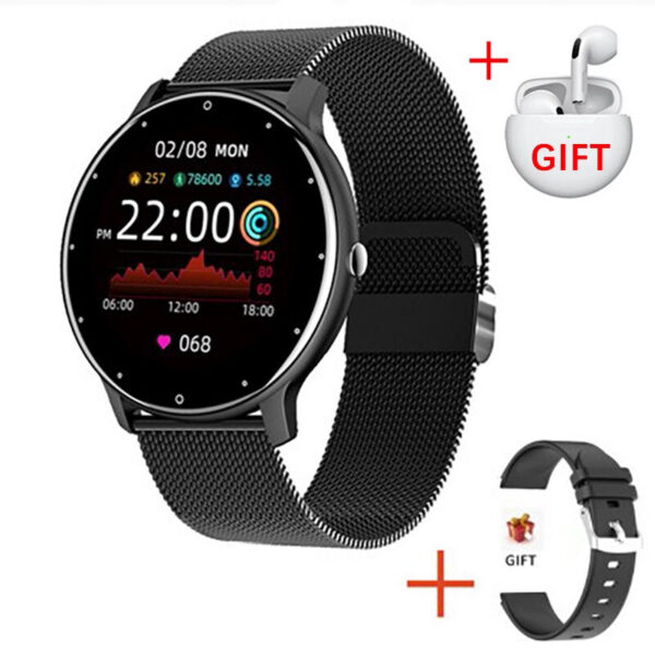 LIGE 2024 New Real-time Activity Tracker Heart Rate Monitor Sports Women Smart Watch Men Clock For Android IOS