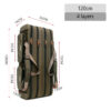 Multifunctional Fishing Rod Bag Spinning 2/3/4 Layers 80-130CM 1680D Oxford Reel Pole Gear Storage Case for Fishing Tackle
