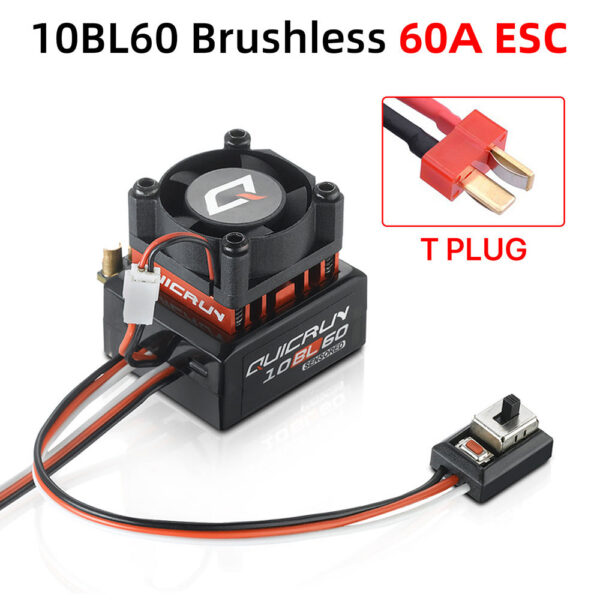 9d8cb6c5e808ea97 Hobbywing QUICRUN Sensored 10BL120 120A /10BL60 60A 2-3S Lipo Brushless ESC for 1/10 Car