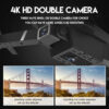 9d9f69d4bf556e11 New E88Pro Drone 4K Professinal With 1080P Wide Angle Dual HD Camera Foldable RC Helicopter WIFI FPV Height Hold Apron Sell
