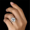 9db0fb883ca31630 Vintage Oval Cut Cubic Zirconia Promise Ring For Women, Lab Zircon Engagement Wedding Band Jewelry