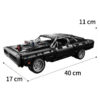 9dc61b289962baf8 1077PCS Technical Dodge Charger Racing Car Building Blocks Model Assemble Bricks Fast and Furious Toy For Kid Boy Adults Gifts
