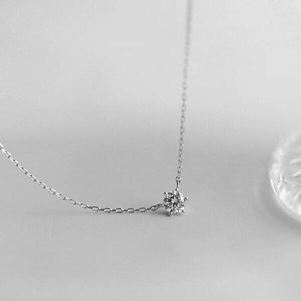 9dc92f49273d2233 LGKGL Sterling Sier Sparkling Clavicle Chain Choker Simple 5A Zircon Gypsophila Pendant Necklace For Women