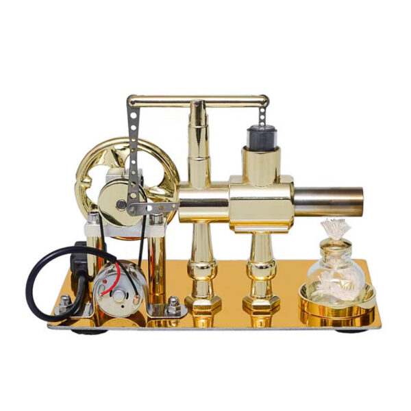 Hot Air Single Cyder Stirg Engine Generator Physics Popular Science Production Invention Collection Toy