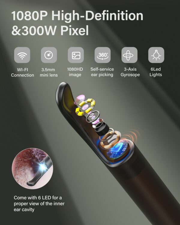 9dd71a56ca1f9440 Ear Cleaner Bebird X0 Wax Remover Tool Smart Visual Sticks Otoscope 1080P HD Earpick Endoscope Earring Personal Health Care