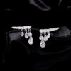 9de9419362332ae6 MODIAN 925 Sterling Silver Sparkling Geometric Water Drop CZ Stud Earrings For Women Wedding Engagement Fine Jewelry Gifts