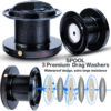 Sougayilang 9000-12000 Full Metal Spool Jigging Trolg Long Shot Casting and Salt Water Surf Big Sea Spinning Fishing Reel
