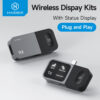 9e0bdcf1558baad4 Hagibis Wireless USB C Transmitter and Receiver Kit HDMI Video Extender Mirroring Dongle for Phone Tablet Laptop Monitor Samsung