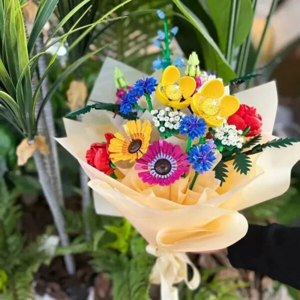 Romantic Wildwer Bouquet wer 10313 Set Home Decoration Building Block Toys Valentine's Day Gift for Girlfriend