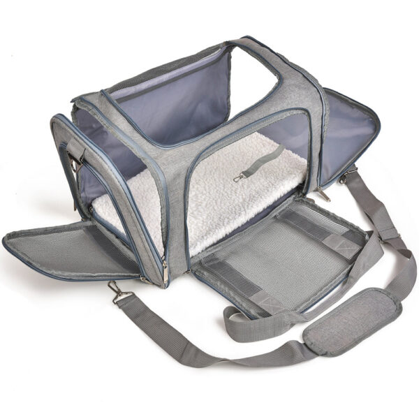 9e1d5af34c794db5 Carrier Bag Soft Side Backpack Cat Pet Carriers Dog Travel Bags Airline Approved Transport For Small Dogs Cats Outgoing