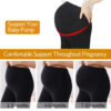 9e22962617ccc741 Elastic High Waist Legg Skinny Maternity Clothes For pregnant Women Belly Support Knitted Leggins Body Shaper Trousers