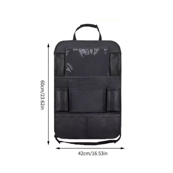 Seat Organizer Multifunctional Oxford Fabric Car Back Multi Pocket Storage Bag with Tablet Holder Protector for Kids
