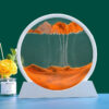3D Moving Art Picture Round Glass Deep Sea Sandscape Hourglass Quicksand Craft wing Sand Painting Office Home Decor Gift