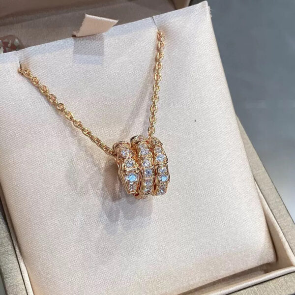 European Exquisite Sterling Sier Full Diamond Snake Head Pendant Ladies Necklace Fashion Brand Jewelry