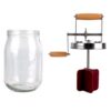 9e69263fece9187a Homemade Churner Manual Butter Maker Food Mixer Glass+silicone 1000ml/1500ml Stirring Tool Silicone Wheel Kitchen Gadgets