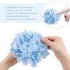 Auihiay 64pcs Silk Hydrangea Artificial Flowers, Artificial Hydrangea Flowers with Stems, Full Hydrangea Flowers for Wedding Centerpieces, Home, Garden, Party Decoration (Blue)