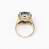 Simple Fashion Light Blue Diamond Female Romantic Engagement Ring Bride Princess Love Anniversary Gift Beach Party Jewelry