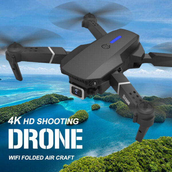 E88Pro RC Drone Profesional HD 4k Rc Dual-Camera Wide-Angle Head Remote Quadcopter Airplane Helicopter Dron Toy