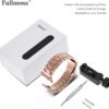 9ea2da5d29a4689f Fullmosa Compatible Apple Watch Bands 41mm 40mm 38mm, Stainless Steel iWatch Band with Case for Apple Watch Ultra2/Ultra Series 9/8/7/6/5/4/3/2/1/SE/SE2, Rose Gold(Short)