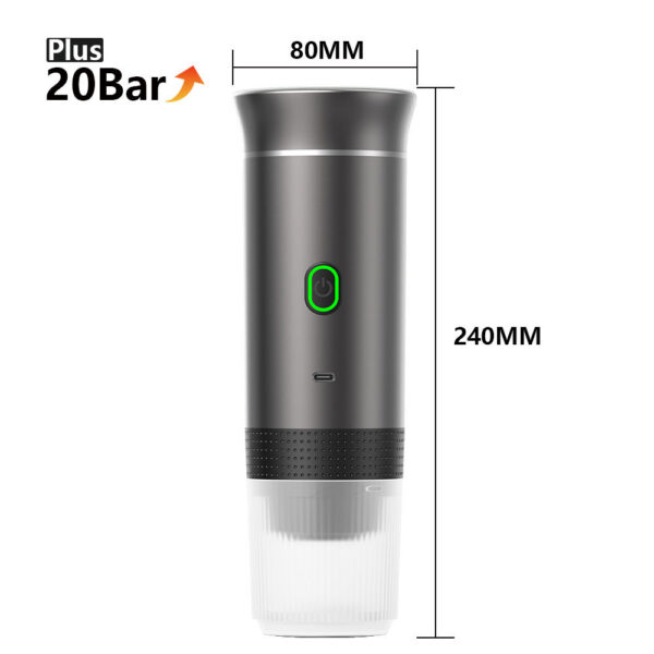 Wireless Electric Portable Espresso hine for Car & Home Camping 3-in-1 Capsule Powder Travel Coffee Maker