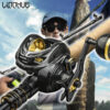 LINNHUE TDC300 Baitcasting Reel Magnetic Brake Reel Carbon Fiber Body 16KG 6.3:1 Drag Power Handle Pesca Fishing Reel