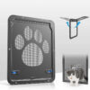 Dog Cat Lockable Magnetic Screen Outdoor Function Gates & Ramps Window Garden Tunnel Safety Self-Closing Flap Gate Pet Door