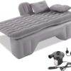 Car Air Mattress Back Seat for GMC Sierra 1500 2500 3500, Double-Sided Flocking, Black