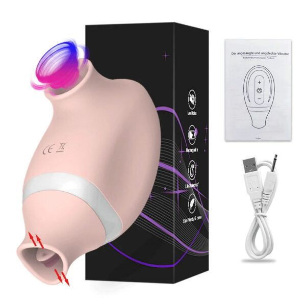 9ec39a0c2f24a6f9 2 in 1 Clitoris Sucking Vibrator for Women Vibrating Egg Licking Oral Clit Vacuum Stimulator Female Goods Sex Toys for Adults