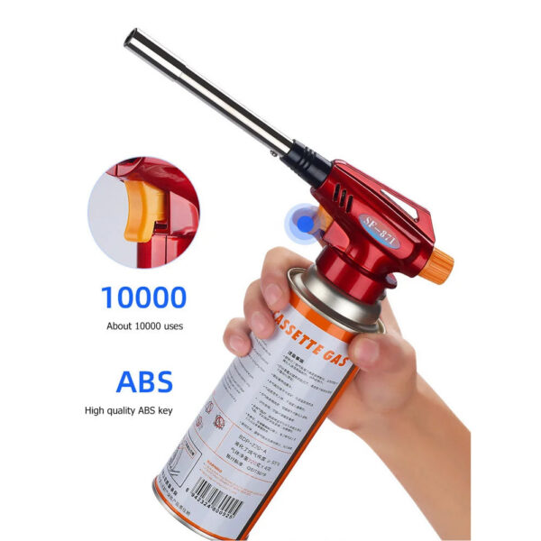 9ec6195fc27d8630 Butane Torch Head Grill Cooking Torch with Adjustable Flame Flame Thrower Reverse Use for Outdoor Camping BBQ Picnic Hiking