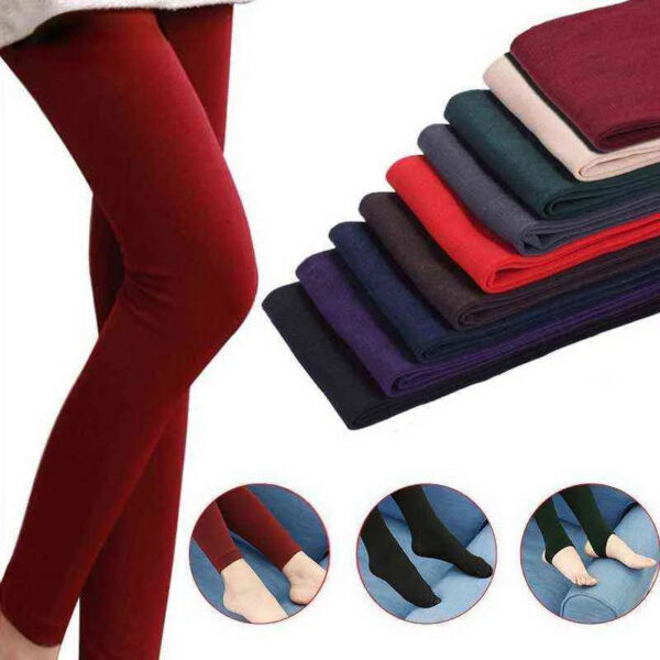 9ecb4699d1512310 Winter Keep Warm Thicken Wool Pantyhose for High Quality Elasticity Veet Stockings Solid Nine Points Tights Women Y1130