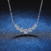 9eecc7638b80a030 Moissanite Necklace For Woman Wedding Fine Jewely With Certificates 925 Sterling Sliver Plated 18k White Gold Necklace