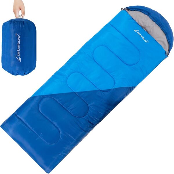 Clostnature Leichter Schlafsack für Camping – Outdoor Lässiger Deckenschlafsäcke mit Kleines Packmaß für Erwachsene, Damen, Herren, Wandern, Sport, Bergsteigen(Links Reißverschluss)