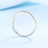 9f300472e31d3cc2 NeeTim Moissanite Ring Sterling Sier with White Gold Plated Full Diamond Eternity Band Engagement Wedding Rings for Women