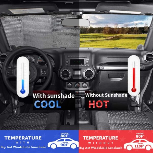 Windshield Sunshade Car Foldable UV Ray Reflector Auto Front Window Sun Shade Vi