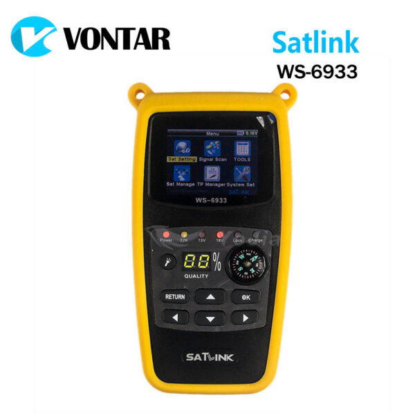 9f435acc032ed25e Original Satk WS-6933 DVB-S2 FTA C&KU Band Digital Satellite Finder Meter With 2.1 inch LCD Display WS 6933