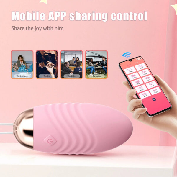 9f4f43b38cb6f737 Wireless G-Spot Vibrator APP Bluetooth Vibrating Egg Stimulator Clitoris Vagin Nipple Massager Masturbation Sex Toys for Adult