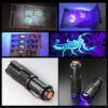 9f6ba80005789abe UV LED Flashlight Portable Blacklight 395nm Wavelength Violet Light Pet Urine Scorpion Feminine Hygiene Detector Torch