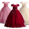 9f6c0d97d53dd815 Teen Girl Bridesmaid Dresses for Wedding 12 to 14 Yrs Formal Evening Prom Long Gown Flower Elegant Birthday Party Princess Dress