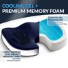Non-slip Gel and Memory Foam Coccyx Office Chair Car Cushion Sedentary Artifact