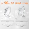 9fa656c18f72432b Ottemax Size Adjuster Loose Rings, 20 Pack 6 Sizes Different Band Widths, Invisible Ring Guards for Women and Men