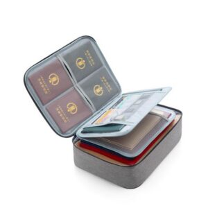 Document Storage Bag Tickets File Organizer Women Travel Files Card Folder Holder Tool Case Handbag