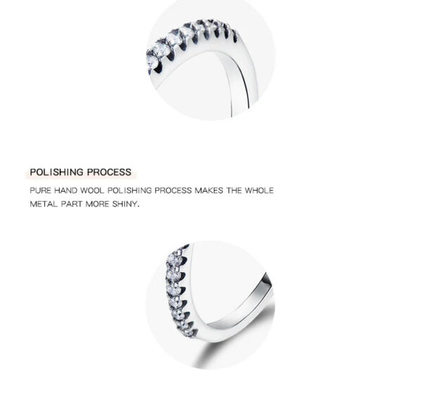 Modian Exquisite 925 Sterling Silver Vintage Hearts AAA Clear CZ Finger Rings for Women Luxury Wedding Statement Jewelry Bijoux