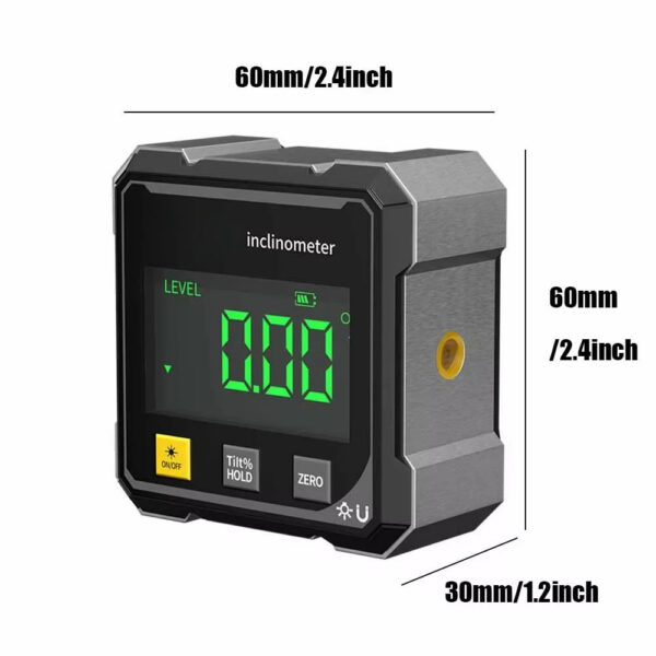 9fbc57bcd36a79a4 NEW 4-Side Magnetic Digital Angle Gauge With Laser Electronic Protractor Horizontometer Inclinometer Angle Ruler Slope Measuring