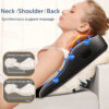 9fc4c830f42fcfe2 JAIYORL Electric Massage Neck Pillow Shiatsu Head Cervical Ttraction Body Back Waist Massager Car with Heating Vibrating Massage